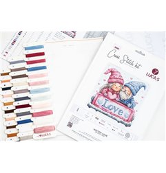 Kit de broderie l'amour d'hiver Kit de broderie l'amour d'hiver