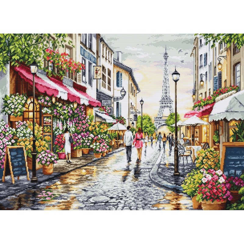 Embroidery kit Paris Flower Shop