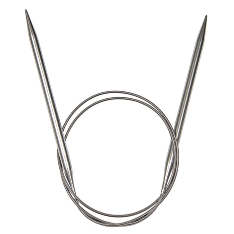 Circular knitting needle 80 cm 5 mm stainless steel