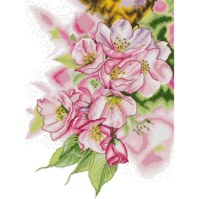 Stickset Schillernde Magnolie