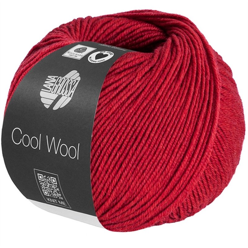 Cool Wool Mélange Rouge cerise chiné 1501 Cool Wool Mélange Rouge cerise chiné 1501