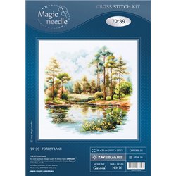 Kit de broderie Lac forestier Kit de broderie Lac forestier