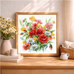 Borduurpakket Wilde bloemen