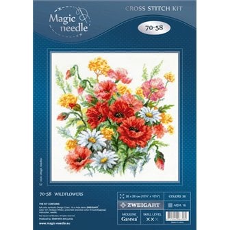 Stickset Wildblumen
