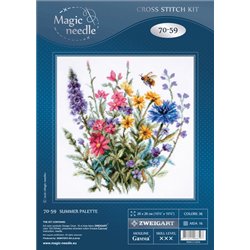Kit de broderie Palette d'été Kit de broderie Palette d'été