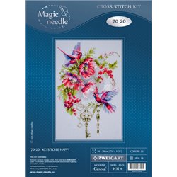 Kit de broderie Les clés du bonheur Kit de broderie Les clés du bonheur