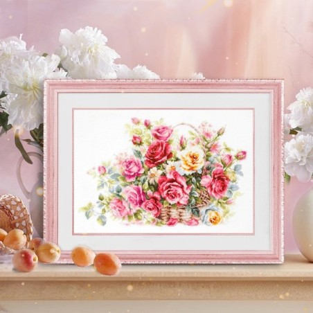 Stickset Korb mit Rosen