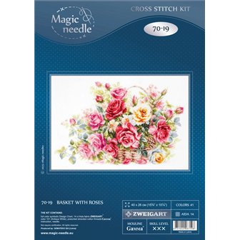 Stickset Korb mit Rosen