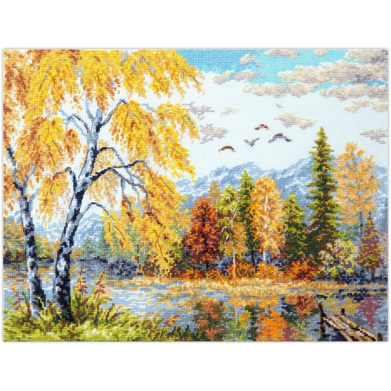 Kit de broderie Octobre doré Kit de broderie Octobre doré