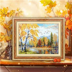 Embroidery kit Golden October