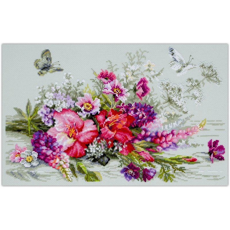 Embroidery kit Country Bouquet Embroidery kit Country Bouquet