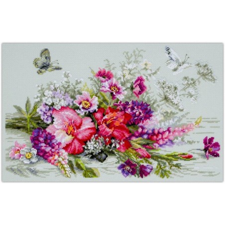 Kit de broderie Bouquet champêtre