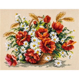 Kit de broderie Bouquet de fleurs sauvages