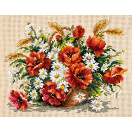 Kit de broderie Bouquet de fleurs sauvages
