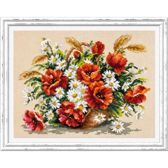 Kit de broderie Bouquet de fleurs sauvages