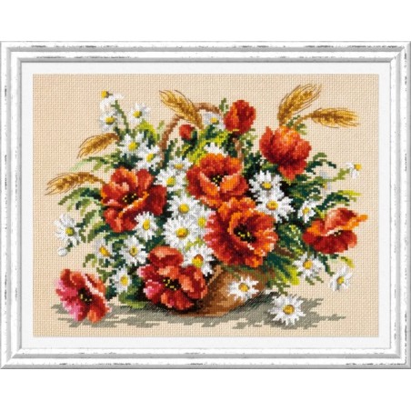 Borduurpakket Boeket wilde bloemen