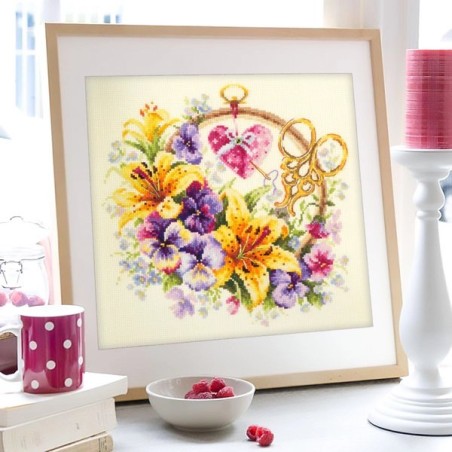 Kit de broderie Lys pour la brodeuse