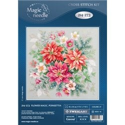 Stickset Blumenzauber. Weihnachtsstern Stickset Blumenzauber. Weihnachtsstern