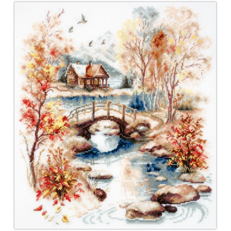 Kit de broderie Aquarelle d'automne Kit de broderie Aquarelle d'automne