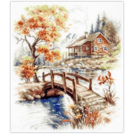 Stickset Herbst in den Bergen