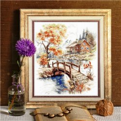 Embroidery kit Autumn in the Mountains