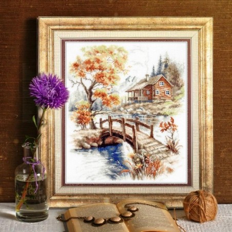 Kit de broderie Automne dans les montagnes