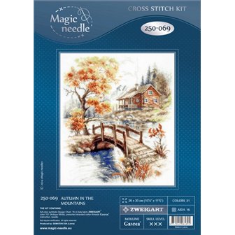 Kit de broderie Automne dans les montagnes
