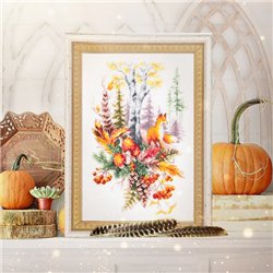 Kit de broderie Esprit de la forêt d'automne