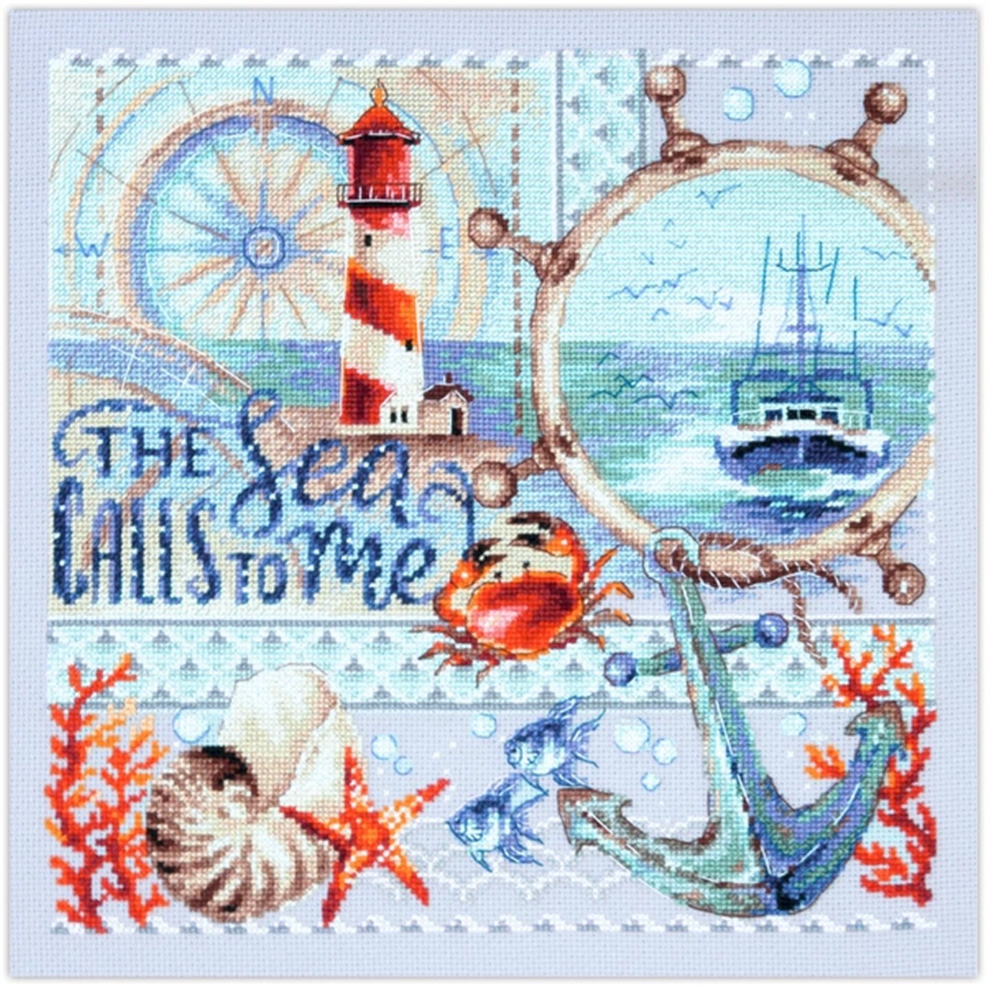 Kit de broderie La mer m'appelle…