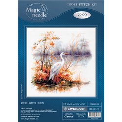 Borduurpakket Witte reiger Borduurpakket Witte reiger