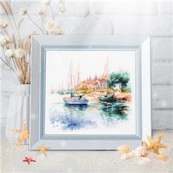 Kit de broderie Le port tranquille Kit de broderie Le port tranquille