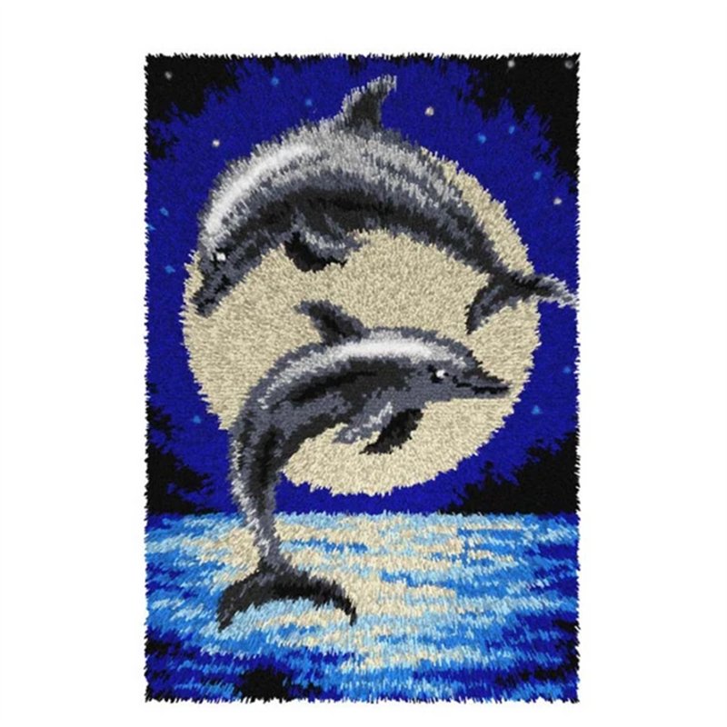 Latch hook rug kit Dolphins 4250 Latch hook rug kit Dolphins 4250
