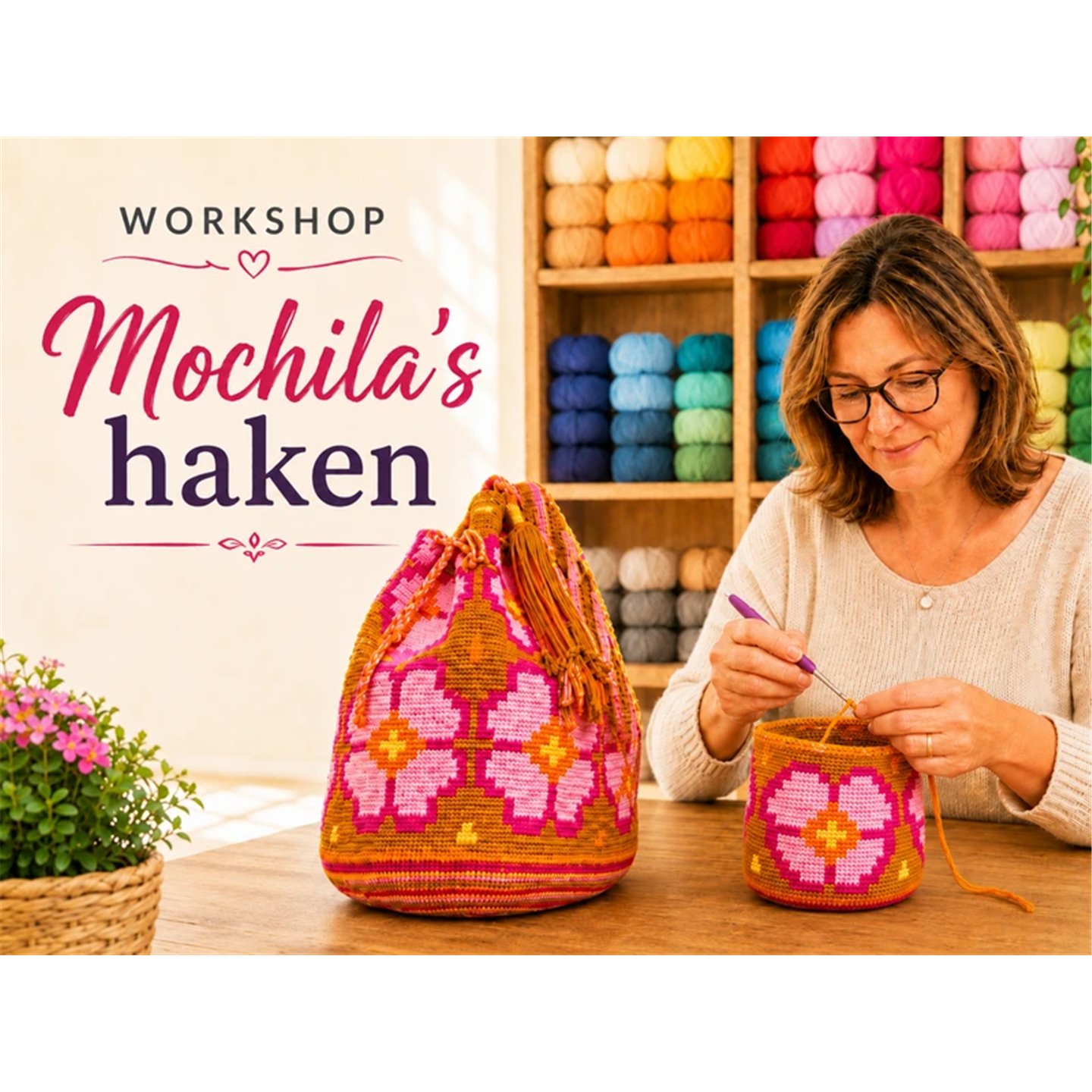 Workshop Crochet Mochila
