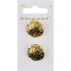 Buttons Elegant nr. 743 on a card