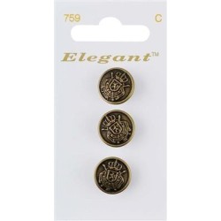 Buttons Elegant nr. 759 on a card