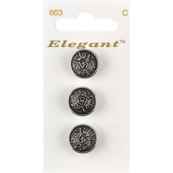 Buttons Elegant nr. 663 on a card