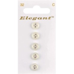 Buttons Elegant nr. 32 on a card