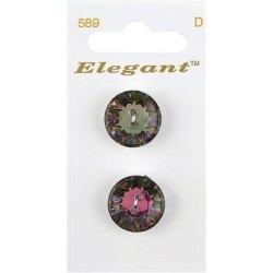 Buttons Elegant nr. 589 on a card