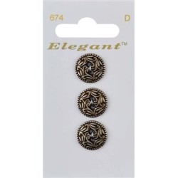 Buttons Elegant nr. 674 on a card