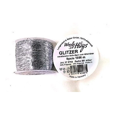 Woolly Hugs Glitzer Silver