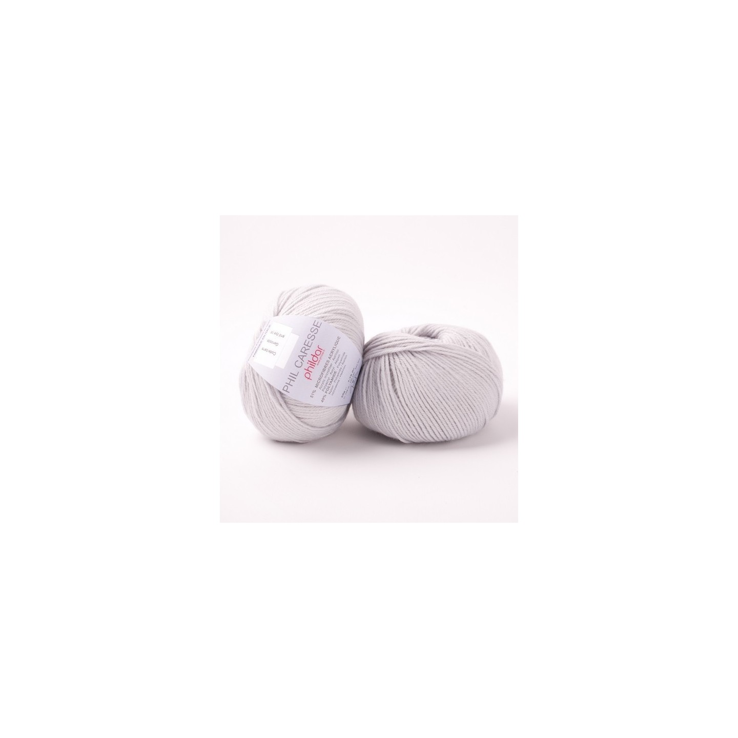 Knitting yarn Phildar Phil Caresse Givre