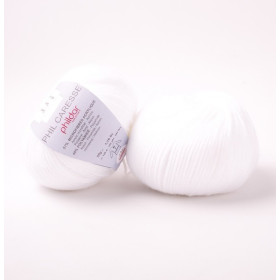 Knitting yarn Phildar Phil Caresse Blanc