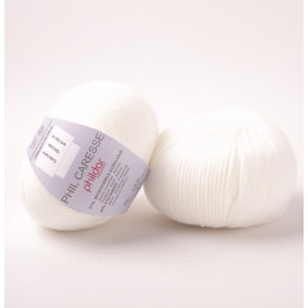 Knitting yarn Phildar Phil Caresse Ecru