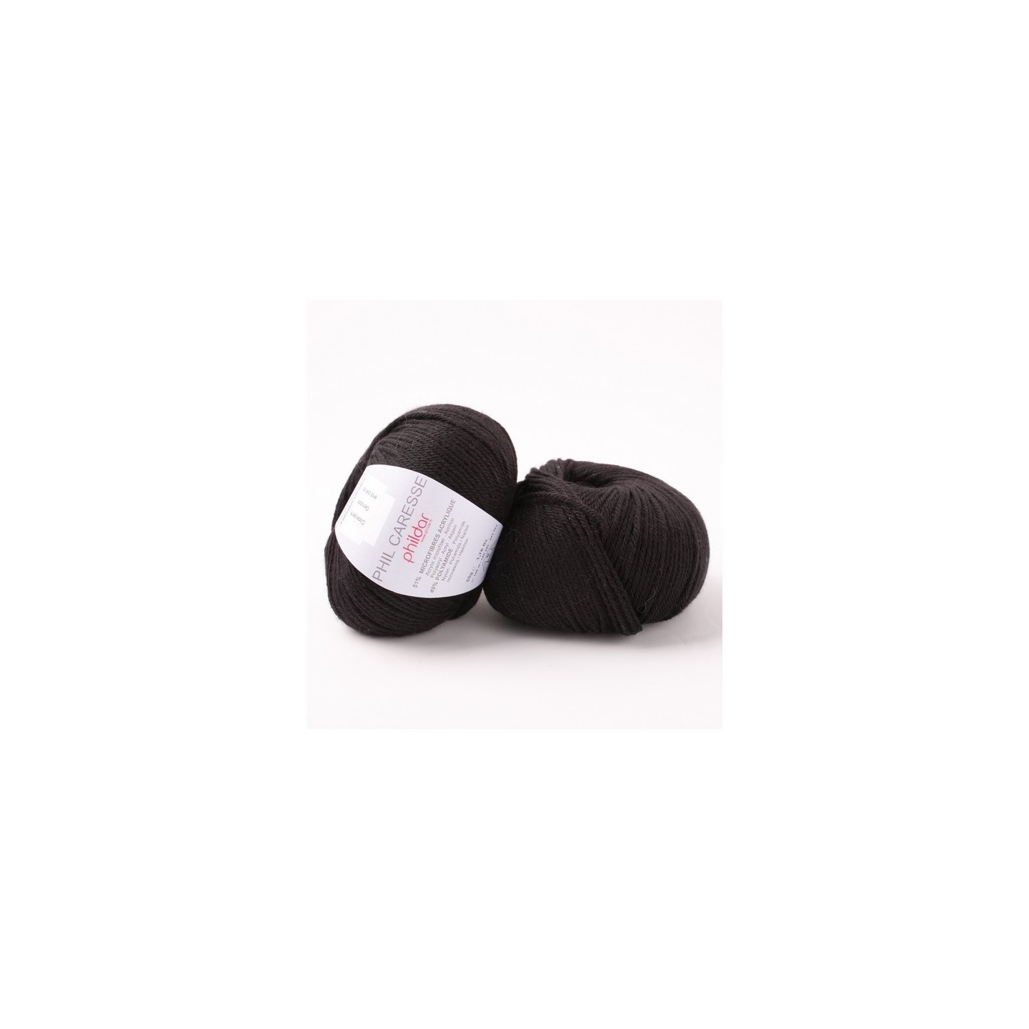 Knitting yarn Phildar Phil Caresse Noir