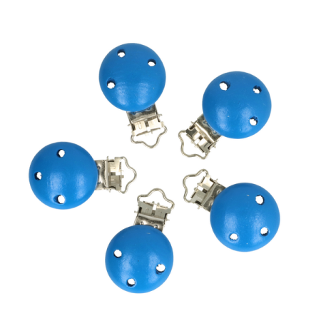   Houten speenklem korenblauw