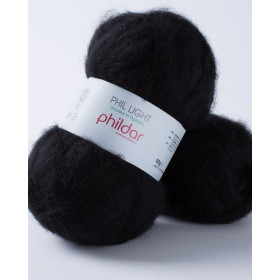 Knitting yarn Phildar Phil Light Noir