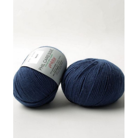 Knitting yarn Phildar Phil Caresse Navy