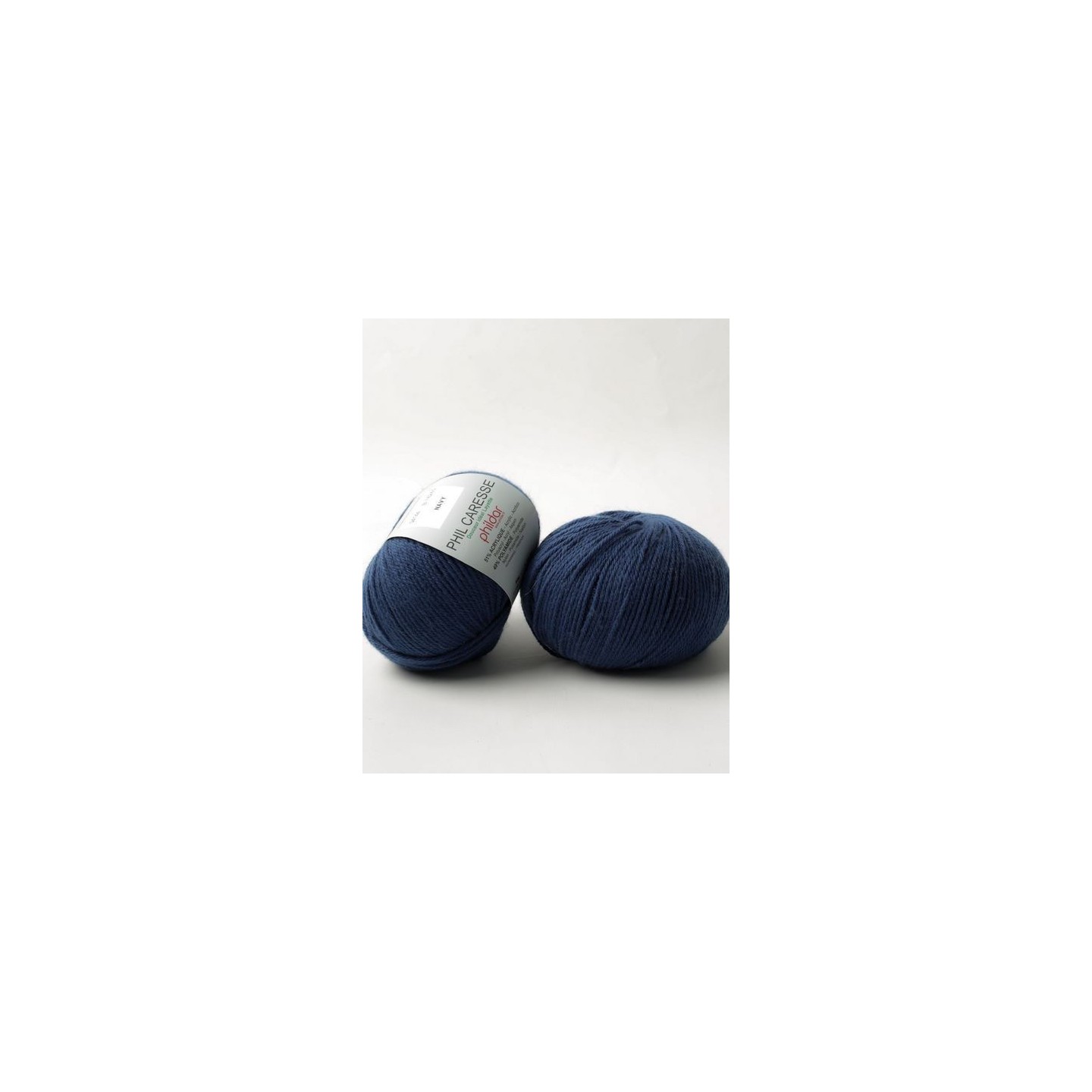 Knitting yarn Phildar Phil Caresse Navy