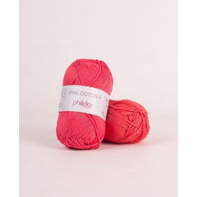 Fil crochet Phildar  Phil Coton 4 pink