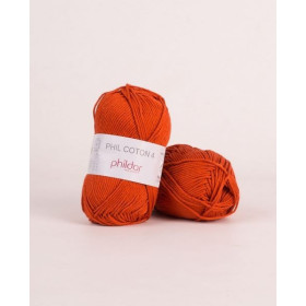 Crochet yarn Phildar Phil Coton 4 carotte